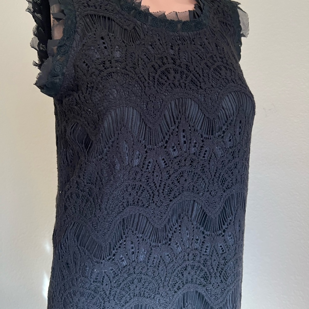 Deep or Shallow Black Lace Dress NWOT
